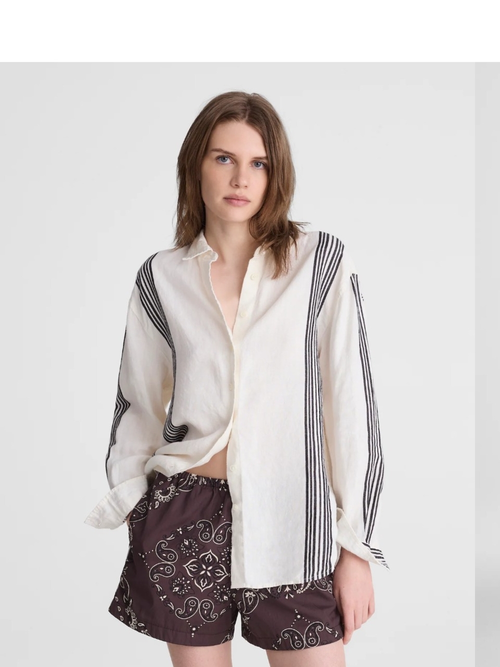 Madewell The Easy Shirt in Linen Blend NZ530 Size S NEW!